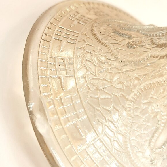 Antique Autumn Color Palette Pedestal Bowl 1920s - Picture 5 of 6